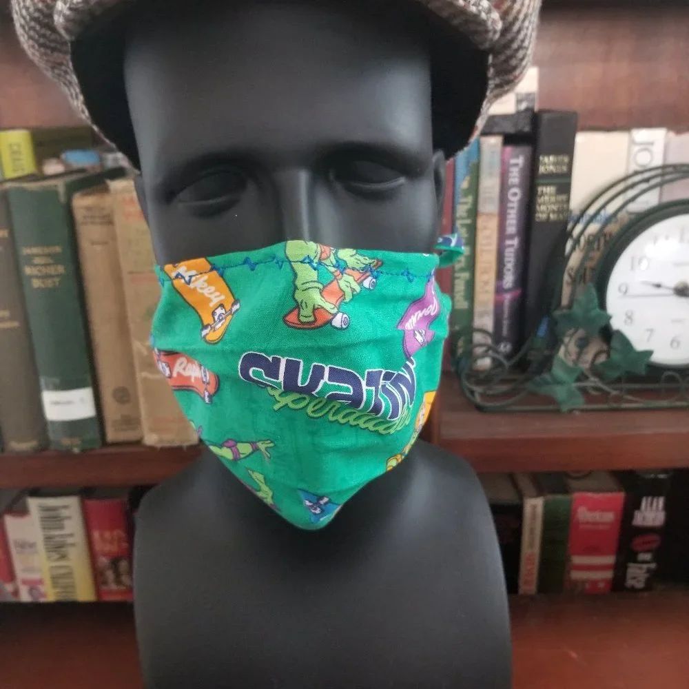 Cloth Face Mask w/ Silver/Copper Filters-Ninja Tu